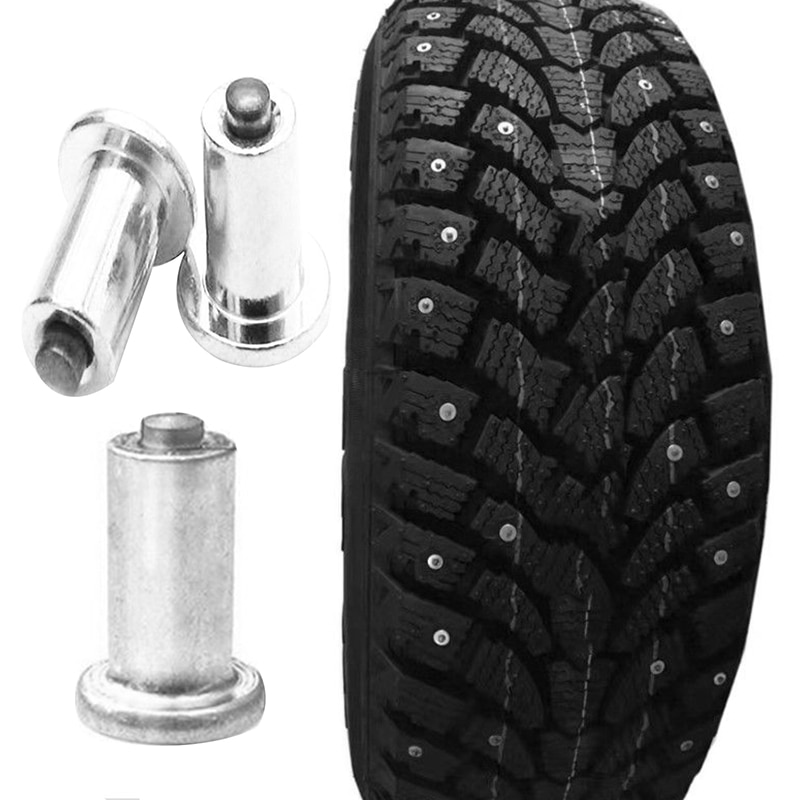 100Pcs Car Tire Stud Screws Tool Kit Anti-slip Car Truck tractor Durable Wine glass type Car Tungsten steel studs Cleats