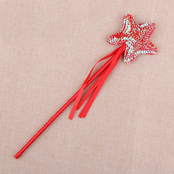 Party Halloween Vlinder Star Fairy Wand Magic Stok Meisje Kostuum Props Cosplay Party Prinses Halloween Bruiloft: red star