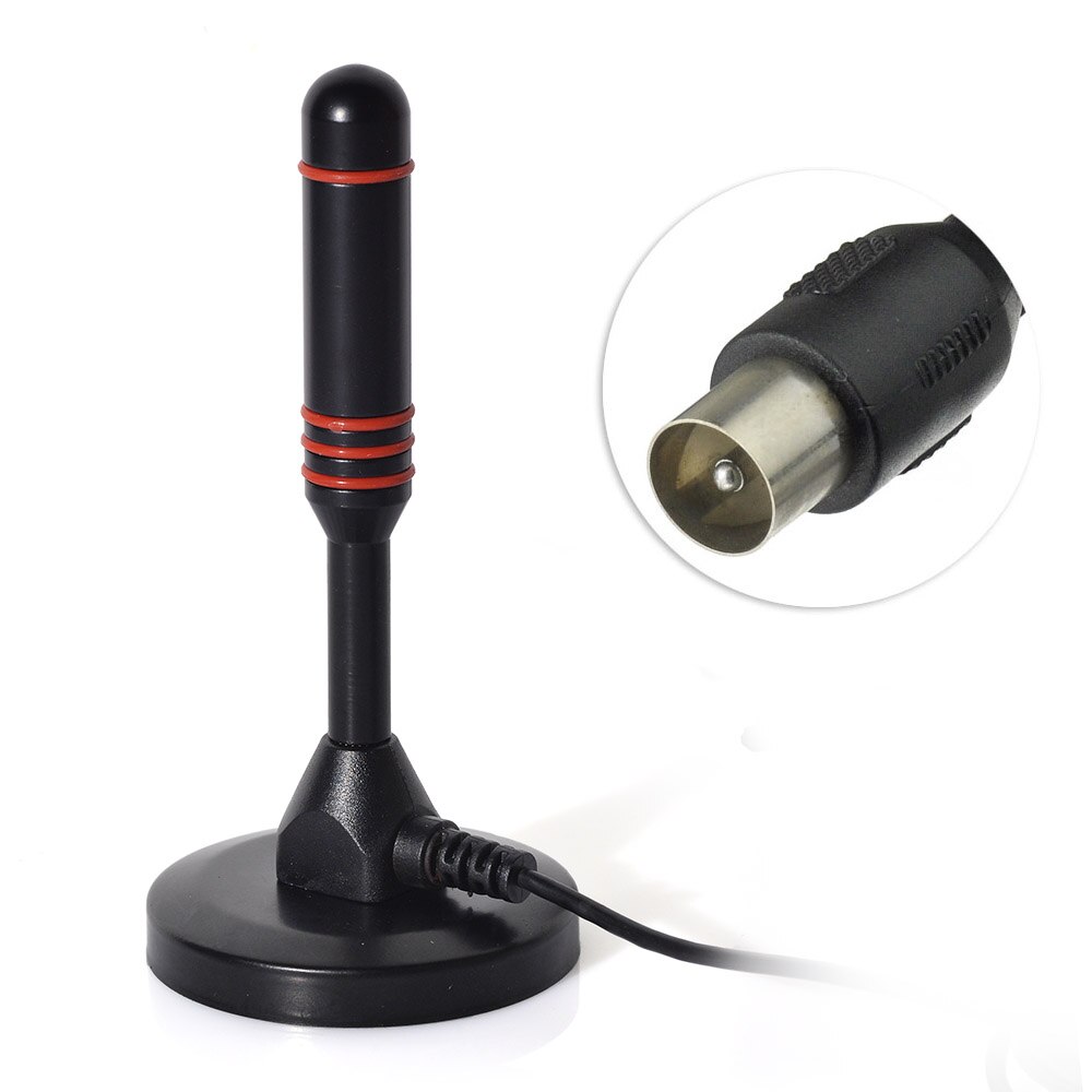 Eightwood high gain digital tv antenne bærbar indendørs/udendørs digital antenne til dab radio/usb tv tuner/atsc tv magnet