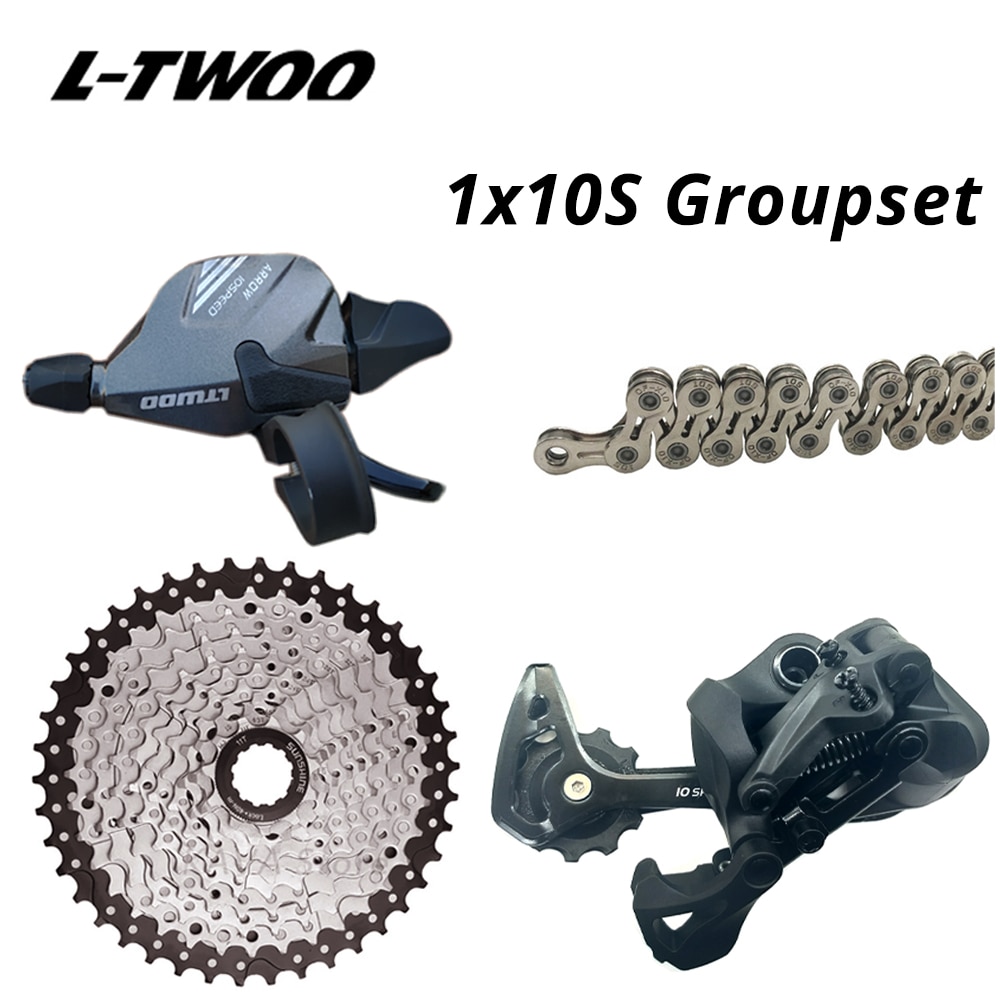 MTB 1x10 speed 10s Groupset Shift Lever + Rear Derailleur + Chain + cassette 42T 46T 50T