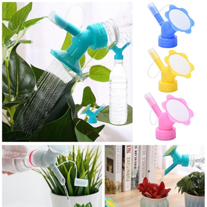 2In1 Potplanten Gieter Gereedschap Plastic Sprinkler Nozzle Voor Bloem Waterers Fles Gieters Sprinkler Tuin Gereedschap