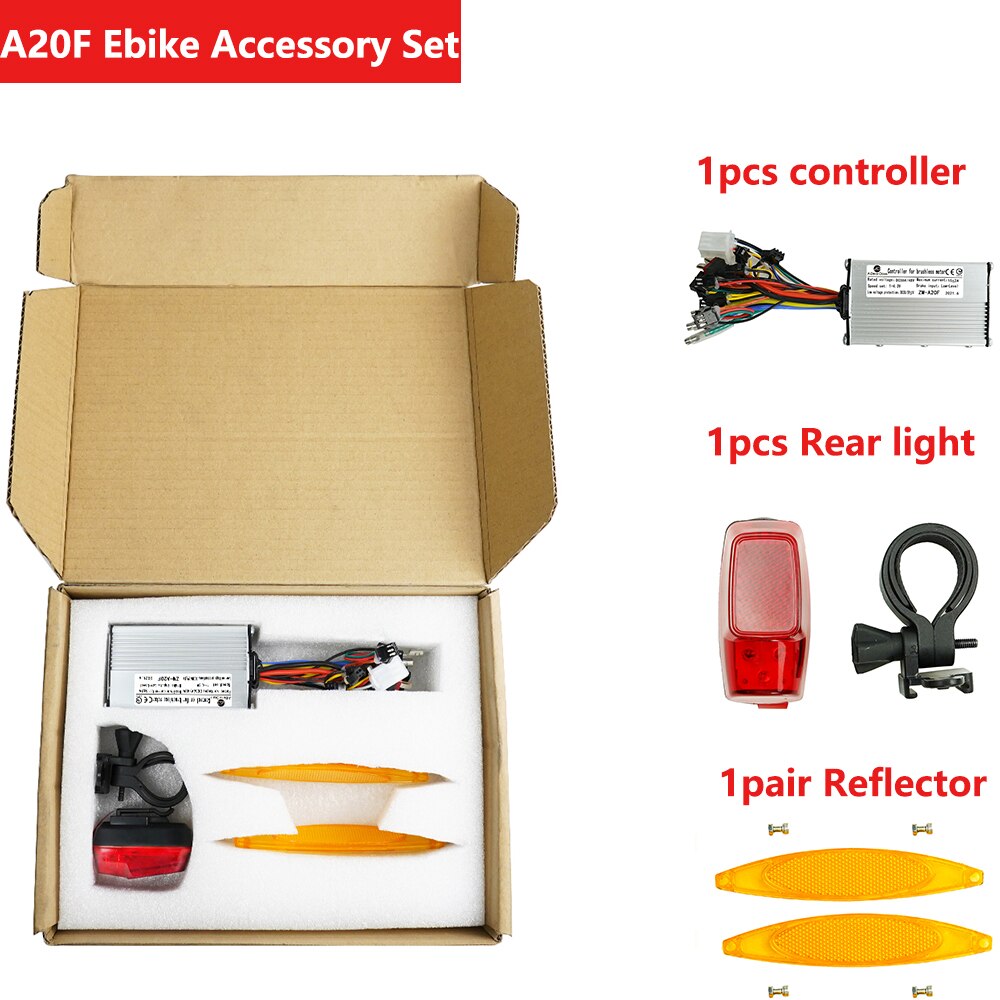 ADO Accessories Set For A16 A20 A20F A26 Ebike 3pcs Original Replacement Parts 350W/500W DC Motor Controller Rear light Reflecto: A20F Accessories Set
