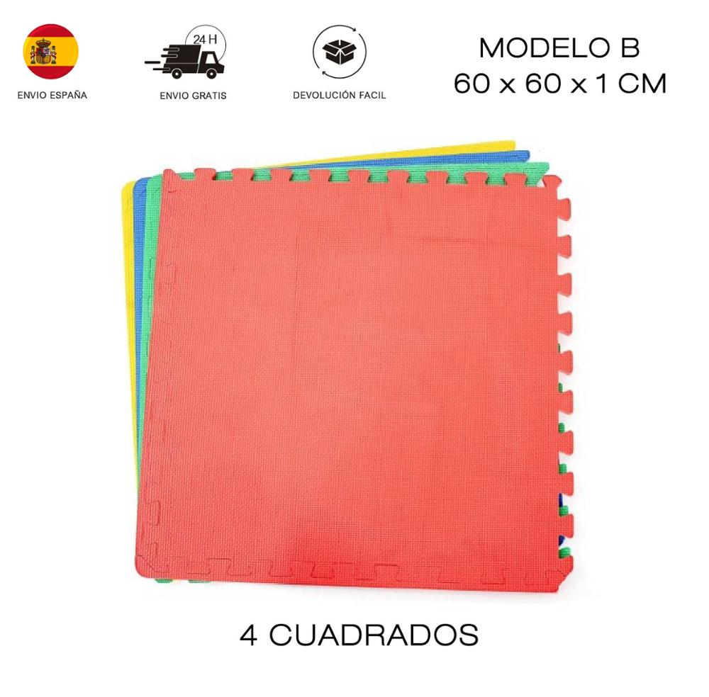 Alfombra Puzzle Goma Espuma EVA Colchoneta Suave Juego Rompecabezas para Niños Lavable Resistente a la Humedad