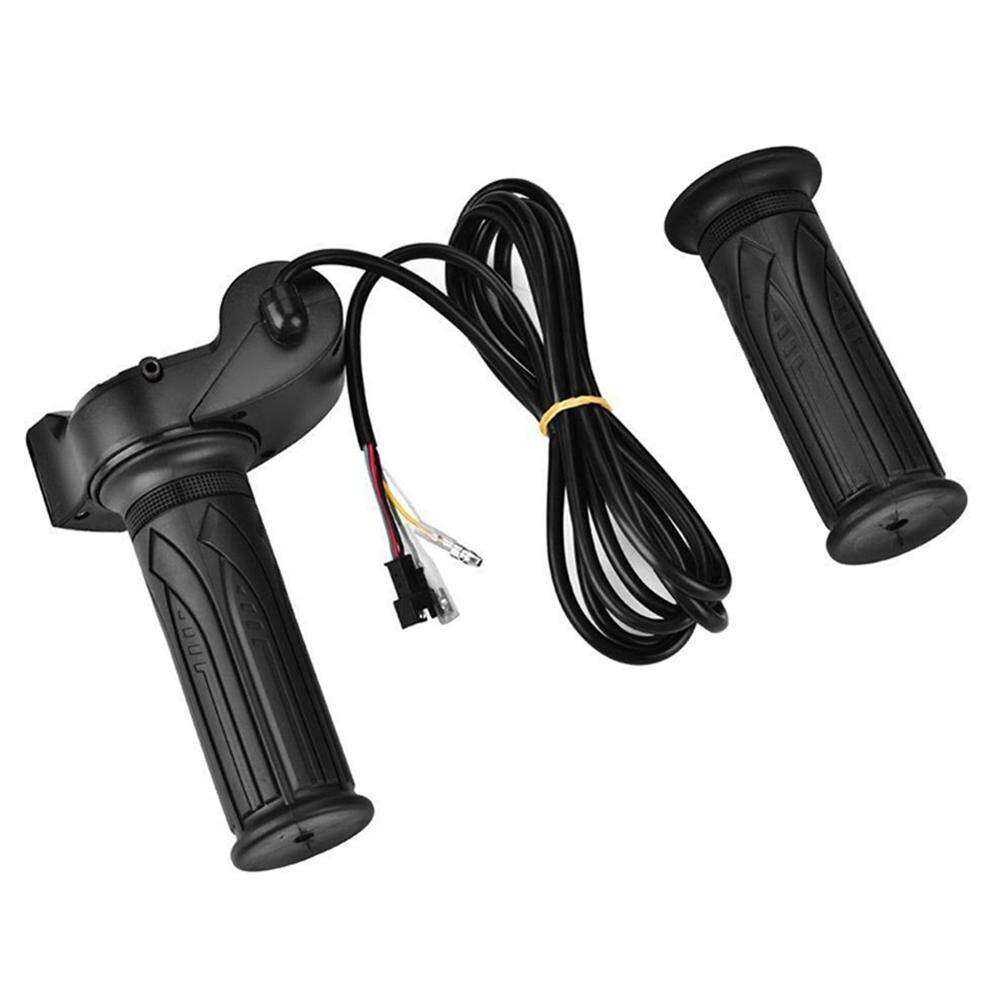 24/36/48/60/72V LED Digital Meter Electric Bike Scooter Throttle Grip Handlebar with Power Switch LED display BicycleAccessories