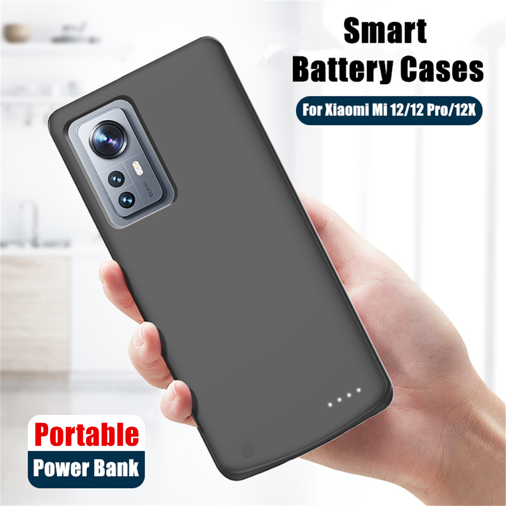 Externe Batterij Oplader Cover Voor Xiaomi Mi 12 Pro 12X Batterij Gevallen 6800Mah Power Bank Opladen Cover Voor Xiaomi 12 Power Case
