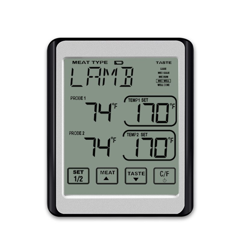 Dual Probe Smart Alarm Oven Grill Meat Thermometer CH-212 Electronic Food Kitchen Sugar Thermometer