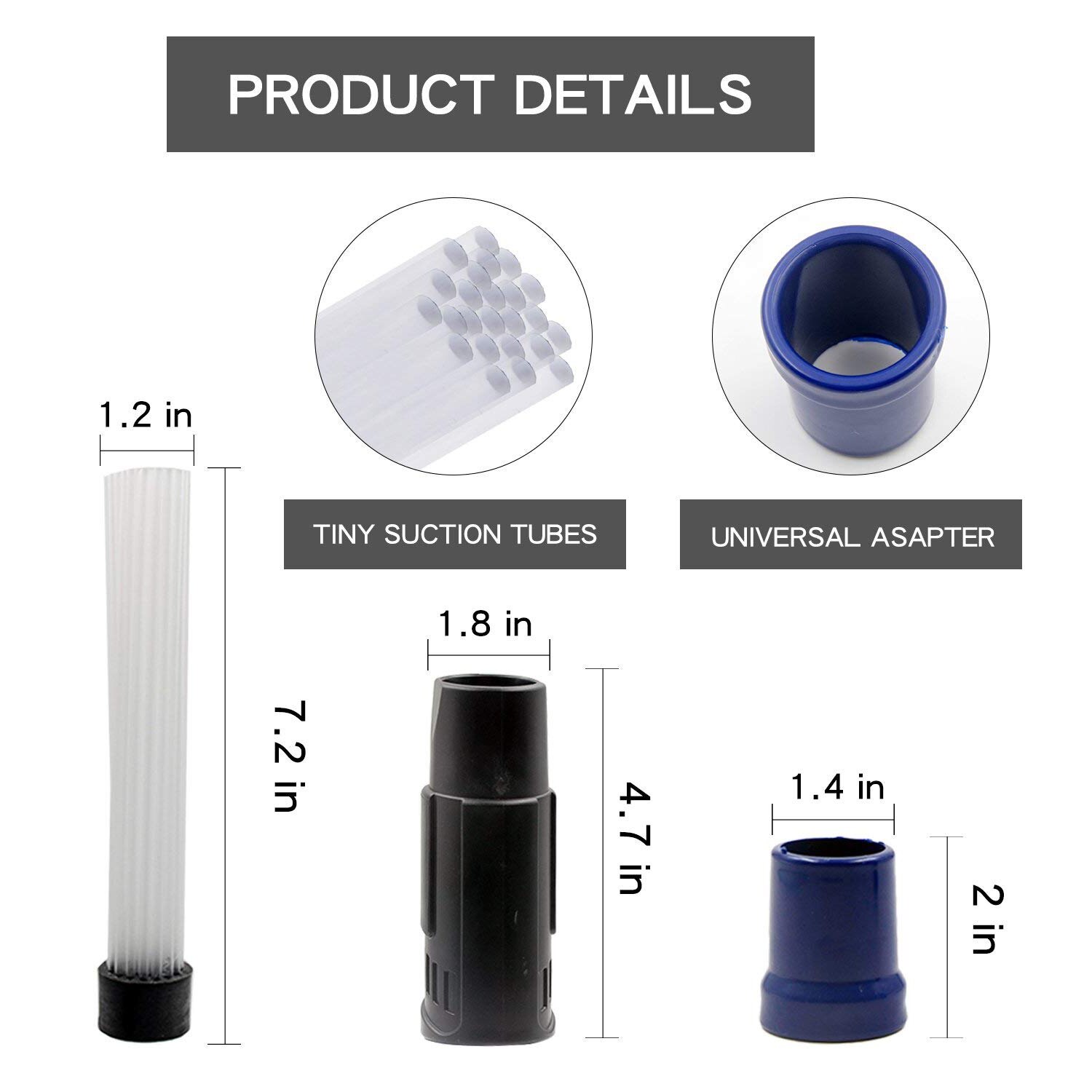 Multifunction Vacuum Cleaner Straw Tubes Dust Dirt Brush Remover Portable Universal Vacuum Attachment Household Clean Tools