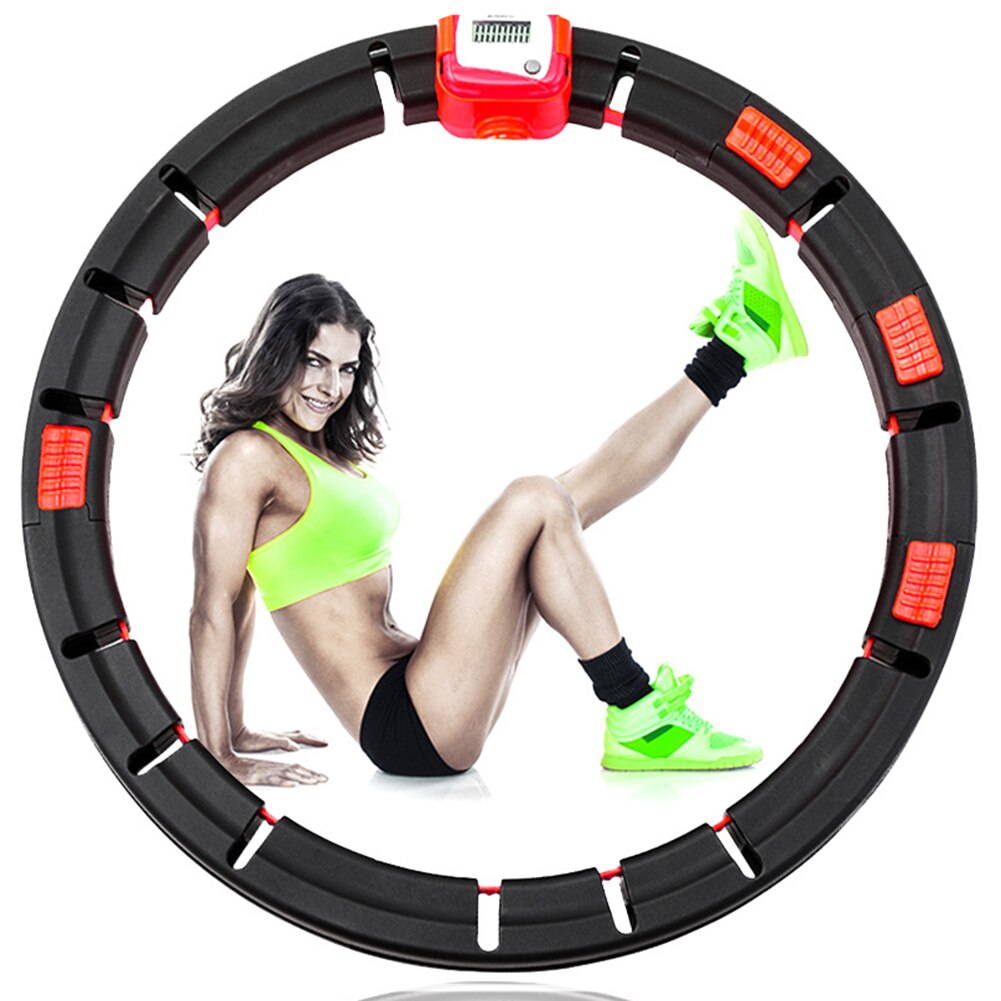 Draagbare Led Kleurrijke Sport Hoops Yoga Taille Uitoefenaar Afneembare Buik Buikspier Trainer Cirkel Gewichtsverlies Fitness