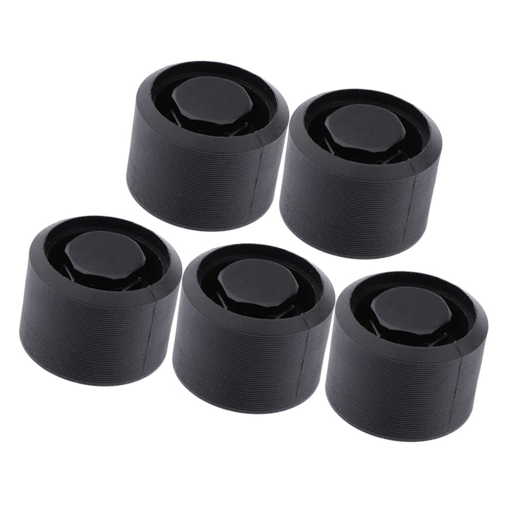 5 Pieces Sturdy Surfboard Paddle Board Air Vent Exhaust Stopper Plug Gear Black