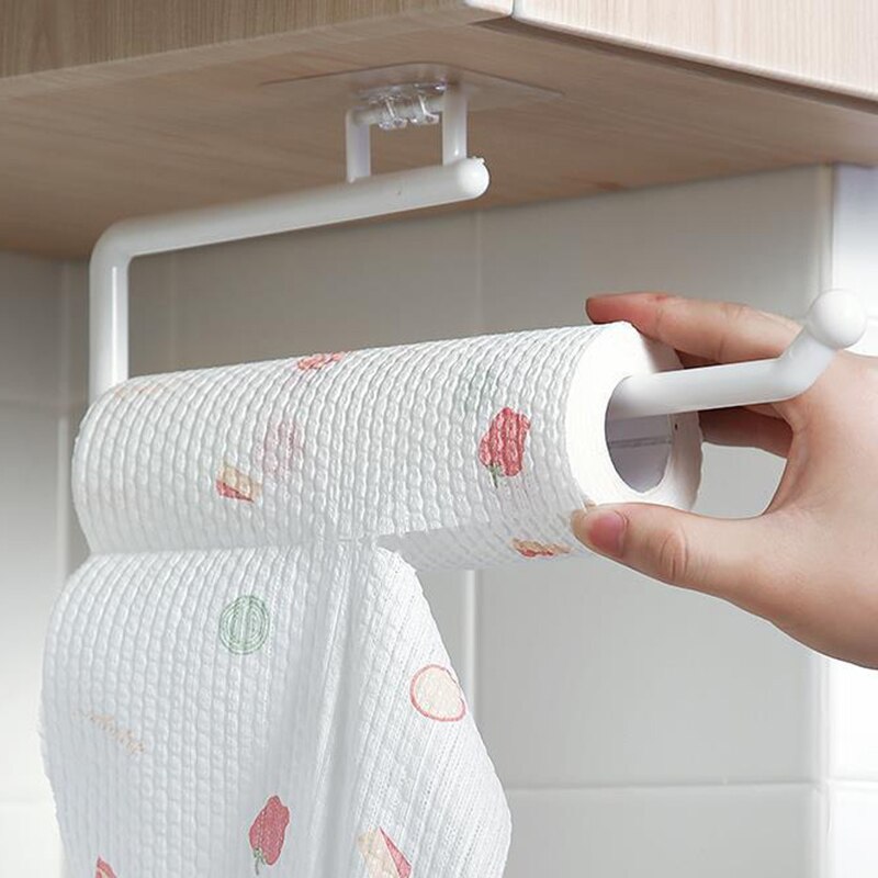 Keuken Tissue Houder Hangende Toiletrolhouder Keuken Papieren Handdoekenrek Badkamerkast Deur Haak Houder Organizer