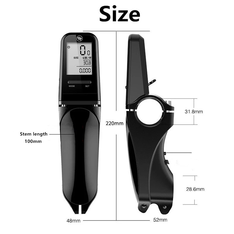 Beliebte Fahrrad Computer Radfahren MTB Rennrad Tachometer mit Stem USB Radfahren Drahtlose Stoppuhr Englisch Sprache