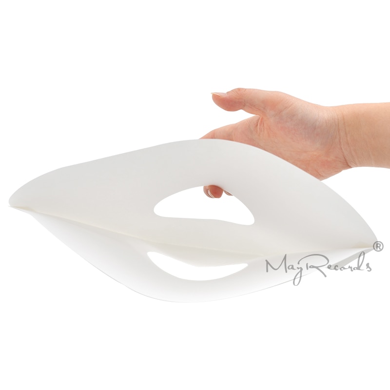 20 Heavyweight ACID FREE White Kraft Paper Inner Sleeves For 12'' LP Record Vinyl With Hole and Rounded Corners