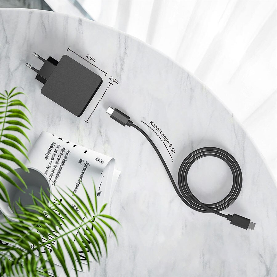 65W USB-C Type C chargeur adapté pour HP Spectre x360 13 15 5T EliteBook x360 830 735 ordinateur portable adaptateur secteur cordon d'alimentation