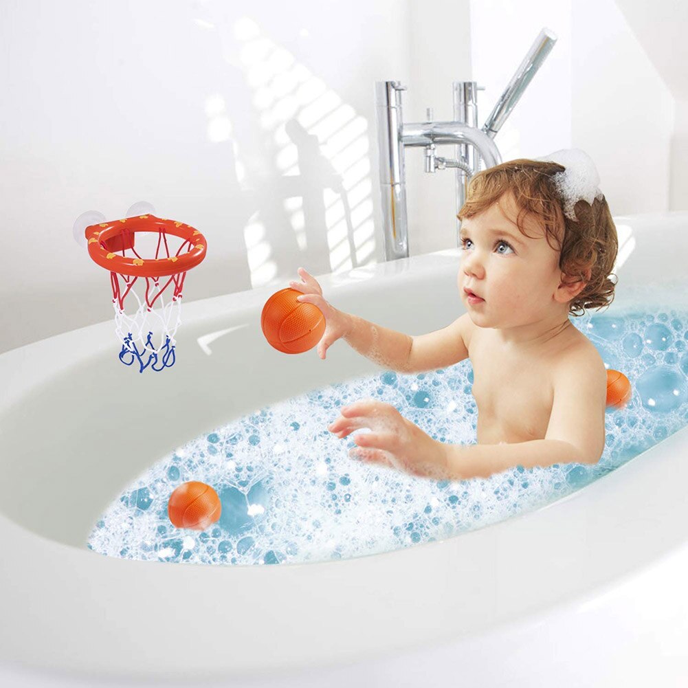 Toddler Bath Toys Kids Basketball Hoop Bathtub Water Play Set for Baby Girl Boy