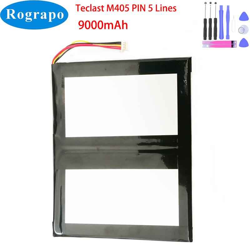 9000mAh Tablet PC Battery For Teclast M40 22Wh 3.8V 5 Wire Plug
