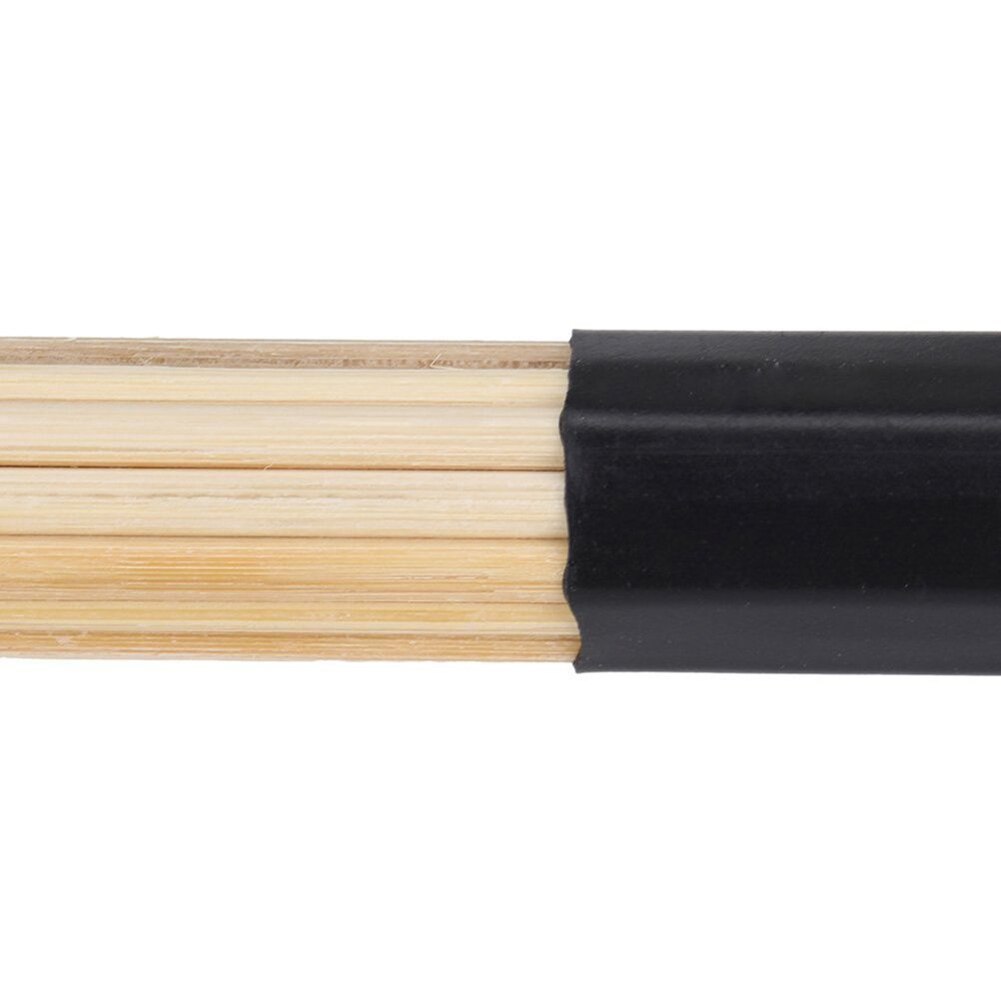 1Pair Drum Brushes Sticks 15.7" 40cm Black Jazz Drum Brushes Drum Bamboo Sticks Percussion Instruments Drum Accessories
