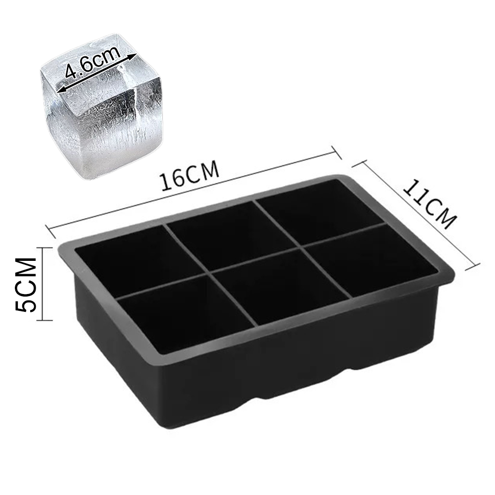 Silicone Ice Cube Molds Set Large Whiskey Ice Cube Ball Mold Round Square Trays for Cocktails Freeze Homemade Iced Drink Barware: light green