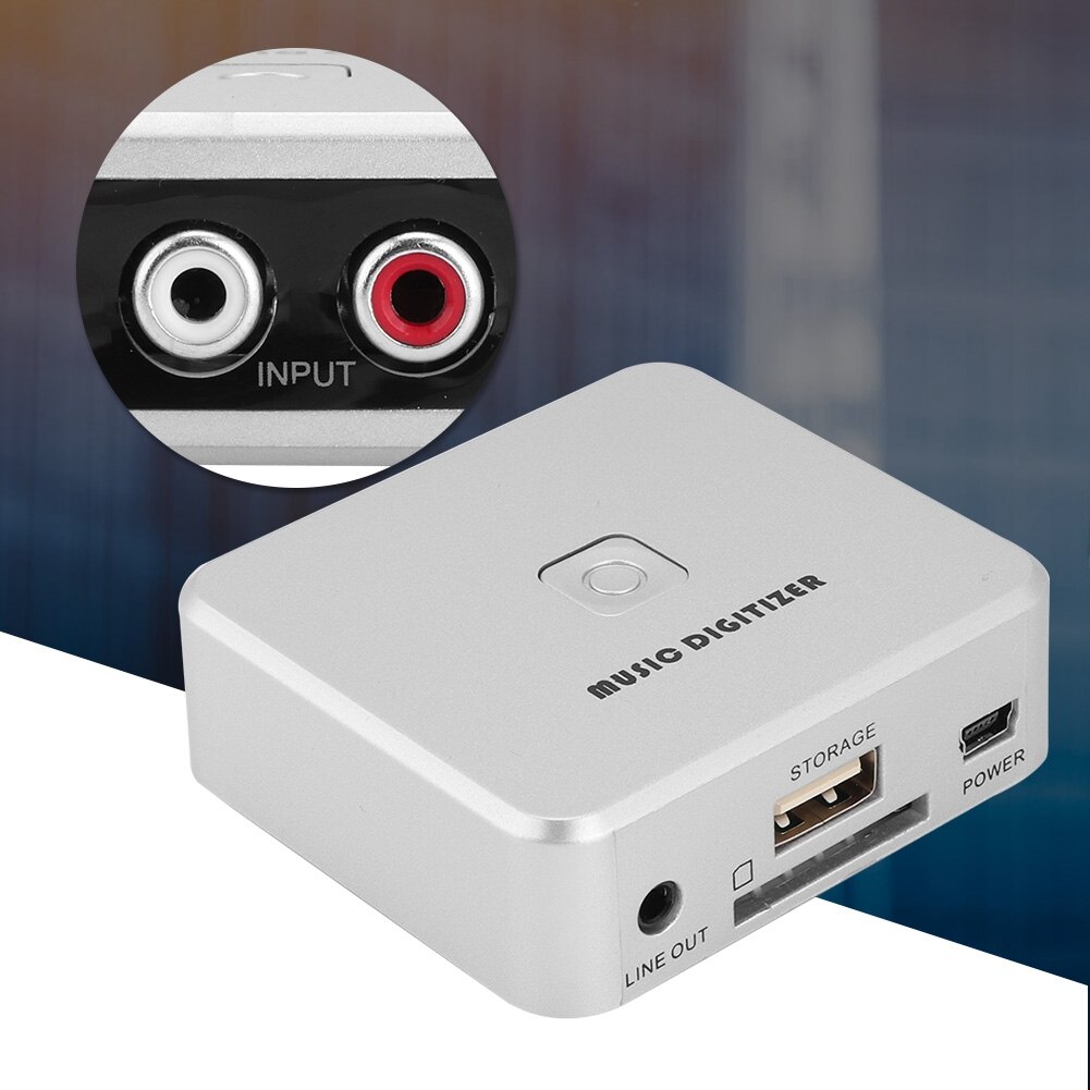 EZCAP241 Musik Digitizer Audio- zu erfassen Recorder Kasten Konvertieren alten analogen musik zu MP3Unterstützung USB Stock L/R 3,5 UNS stecker Für SD karte