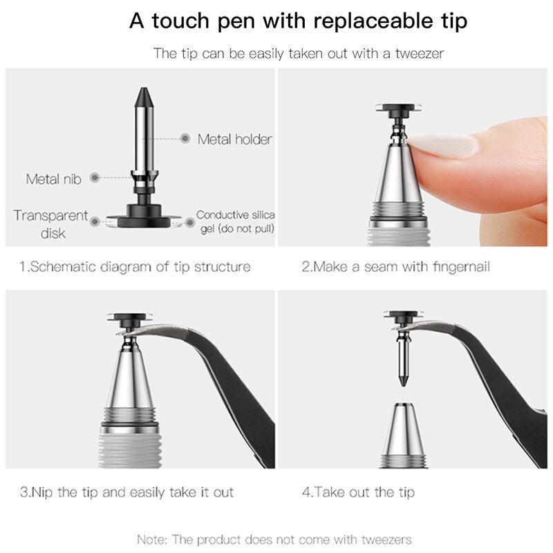 Baseus-lápiz táctil capacitivo para Apple, iPhone, Samsung, iPad Pro, PC, tableta, bolígrafo de dibujo