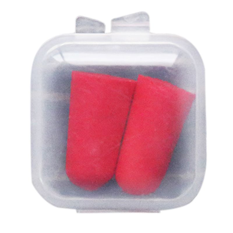 2Pcs/Pair Soft Foam Ear Plugs Tapered Travel Sleep Noise Cancelling Hearing Protection Sponge Candy Color Earbuds Reusable With