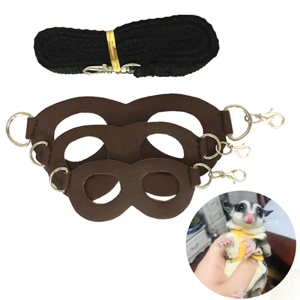 Hamster écureuil petit animal de compagnie sangle de poitrine laisse corde de Traction planeur de sucre corde de Traction extérieure petit animal de compagnie coupe-vent Anti perte corde