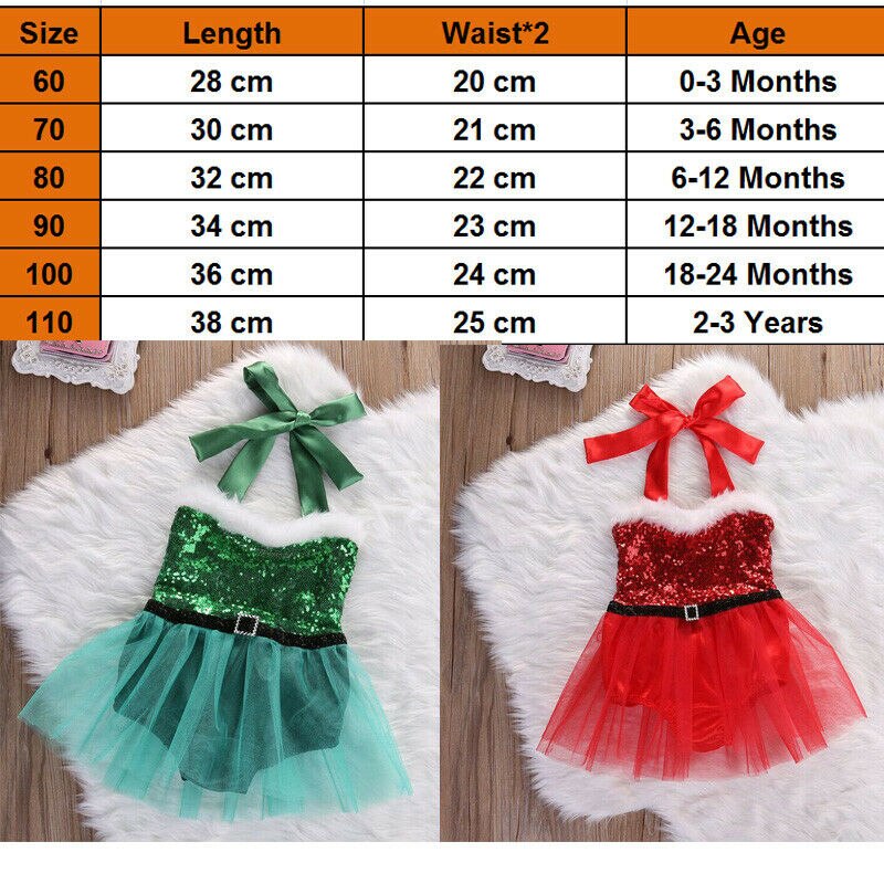 Robe de noël pour bébés filles | Jolie barboteuse, en Tulle, à paillettes, tenues de mariage,