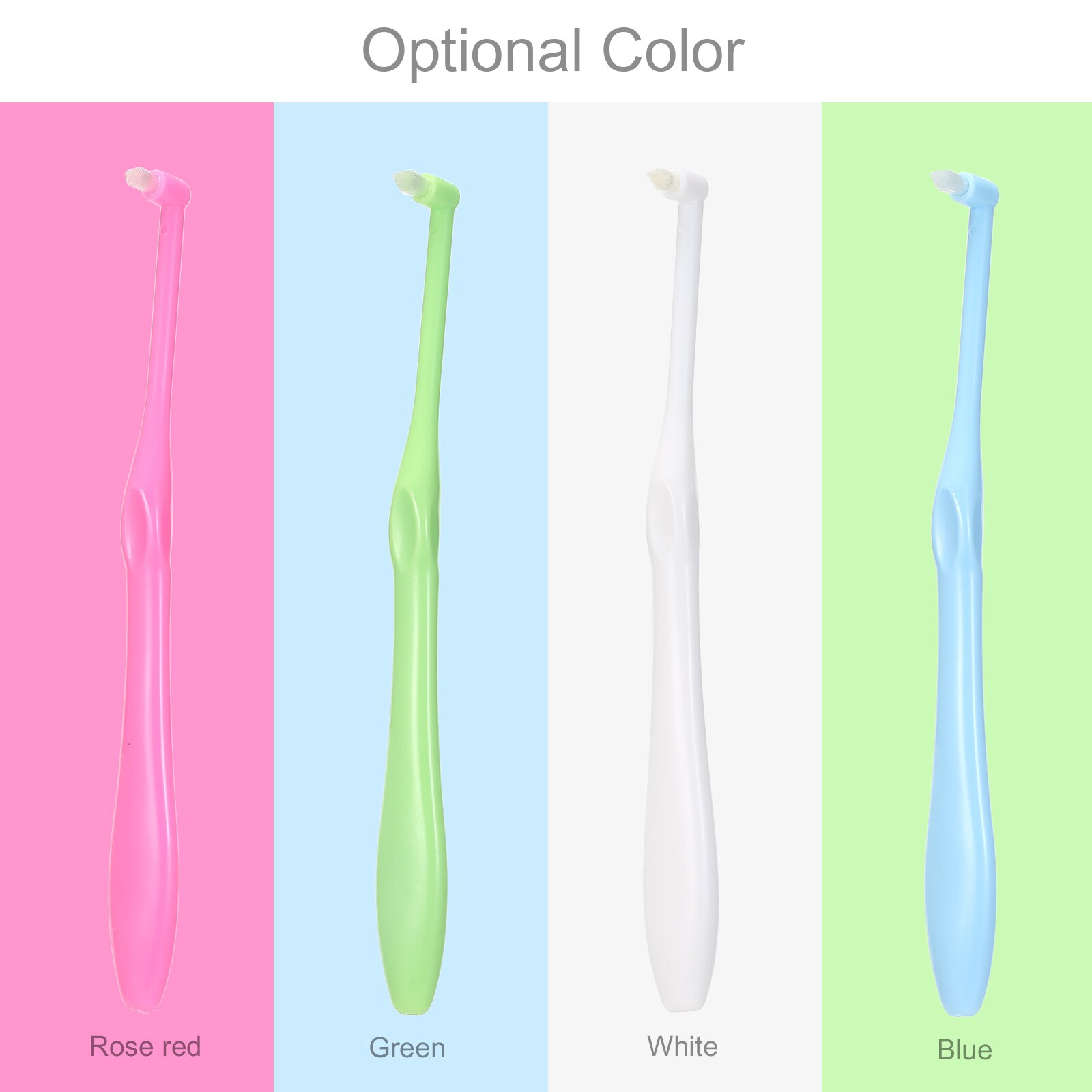 1pcs Toothbrush End-Tuft Tapered Brush Soft Bristle Braces Cleaning Toothbrush Floss Oral Tooth Care