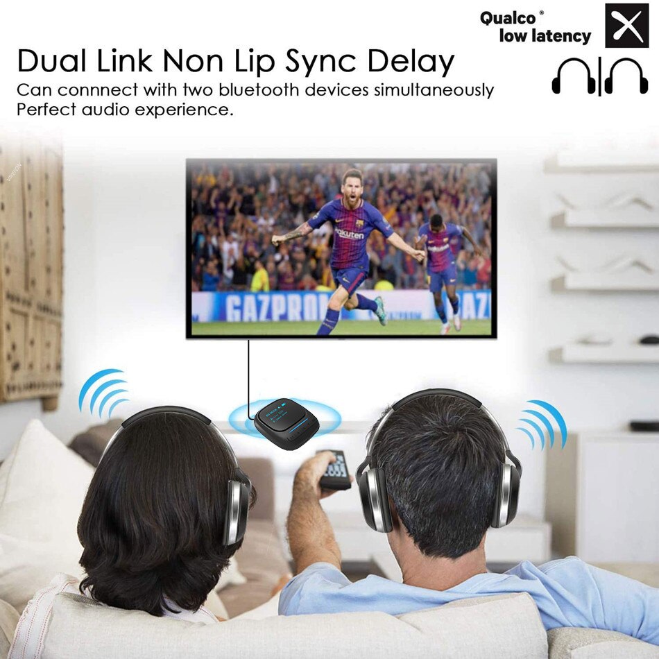 Aptx LL AAC – transmetteur récepteur Audio, Bluetooth 5.0, avec écran OLED, adaptateur sans fil, Jack AUX 3.5mm, pour télévision, voiture, haut-parleur, PC
