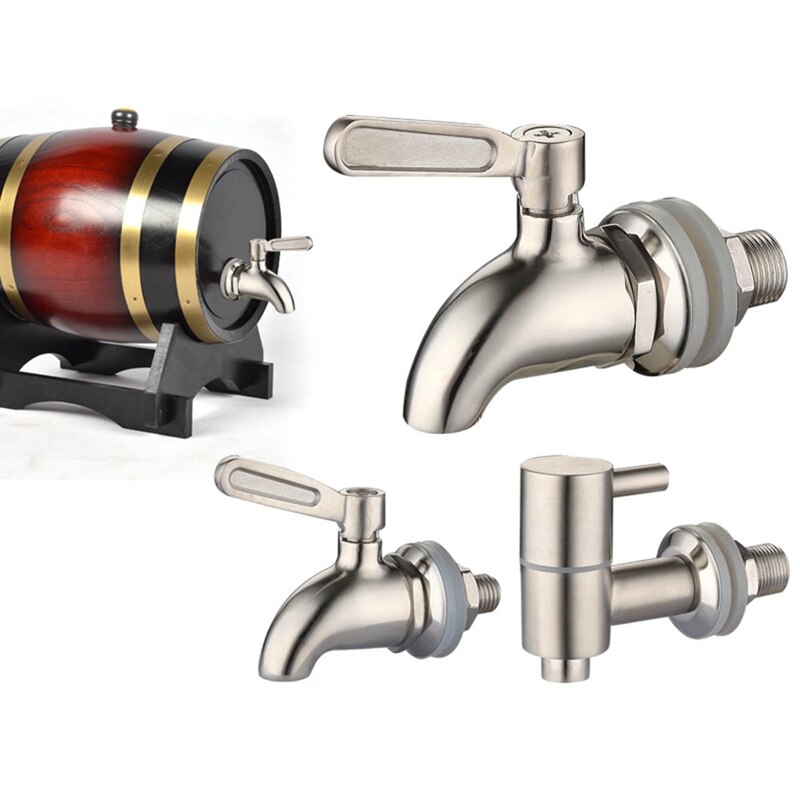 12Mm Wijn Vat Water Tap Tap 304 Rvs Kraan Voor Wijn Bier Eiken Vat Drank Dispenser Bar Benodigdheden