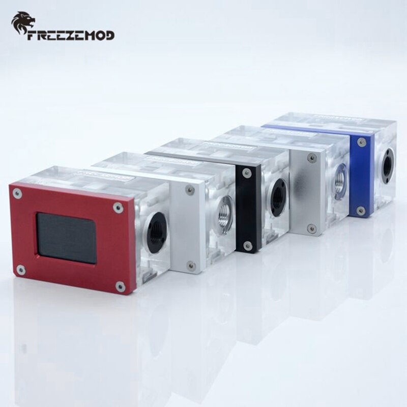 Freezemod LSJ-ZN Pc Water Cooler Intelligente Computer Flow Speed Lcd Temperatuur Detectie Water Cooler Flow Meter