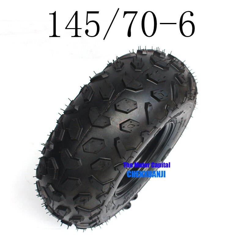 Super High Performance 6 Inch ATV Wheels 145/70-6 Tire Tyre for 6 Inch Iron Wheel Rims Fits Go Kart Buggie Atv Quad