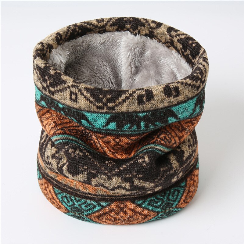 Winter Ring Scarf Neck Warm Infinity Knitted Scarves Retro Snood Circle Scarf Multifunction Headscarf Face Mask: 9