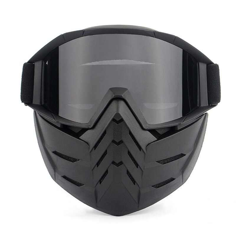Ski Goggles Mask Adjustable Motor Cycling polarized UV400 Glasses Bike Goggles Sport Driving Sunglasses: gray lenses