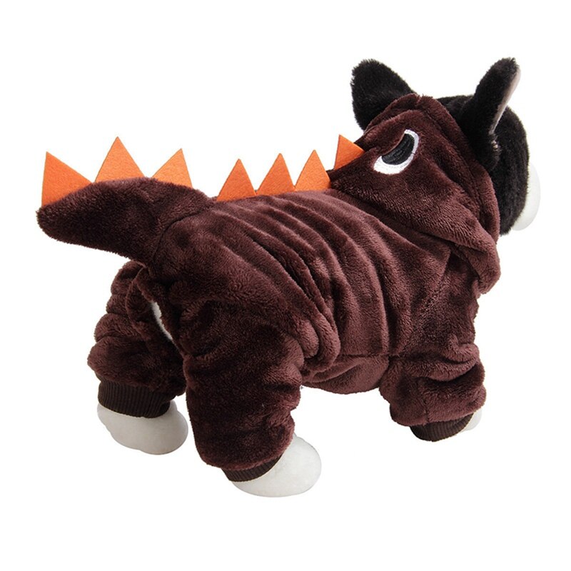 Juhla halloween koriste söpö dinosauruksen muotoinen koiran vaatteet haalarit lemmikkeille koiranpentu huppari vaatteet tee itse cosplay puku
