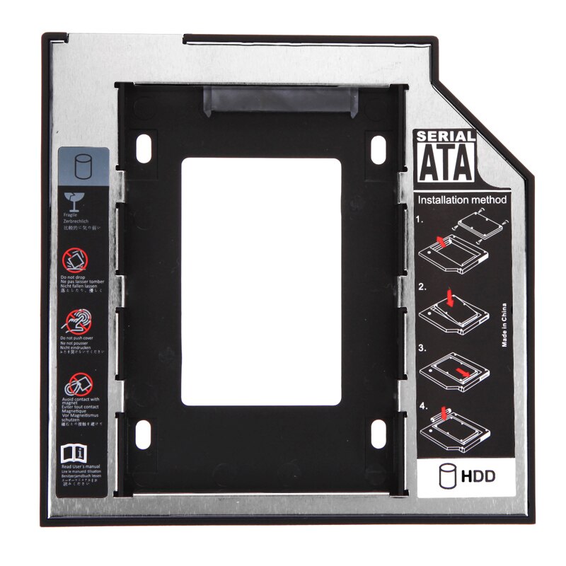 Universele 2.5 2nd 12.7Mm Ssd Hd Sata Harde Schijf Hdd Caddy Adapter Bay Voor 2.5 "Sata Harde drive/CD-ROM Voor 12.7Mm Sata-Bit
