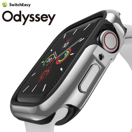 Switcheasy voor apple watch 5/6 4 roestvrij staal, aluminiumlegering, iphone-hoesje, metaal, zacht 40/44 mm anti-slip, mannen en vrouwen.