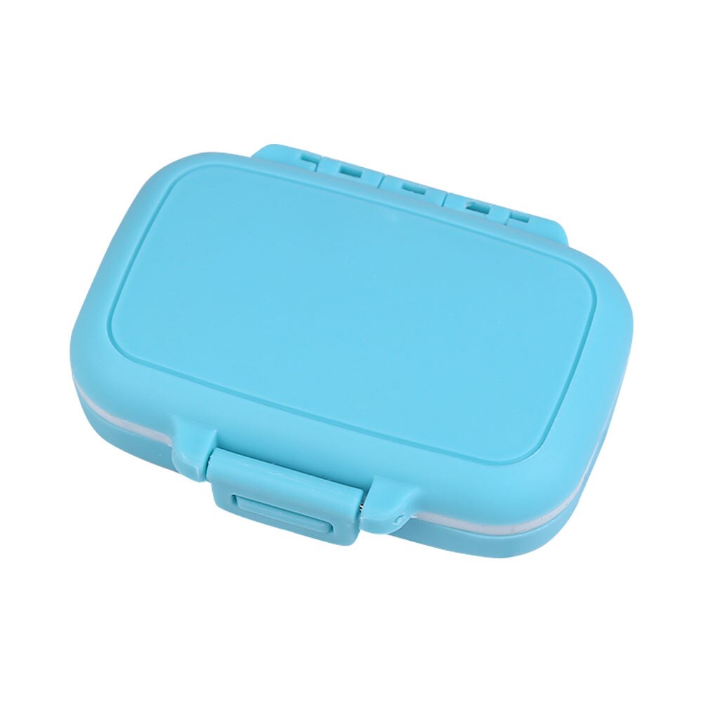 Pill Case Storage Box 3 Compartment Travel Portable Vitamin Divider Medicine Organizer Container P9: Blue