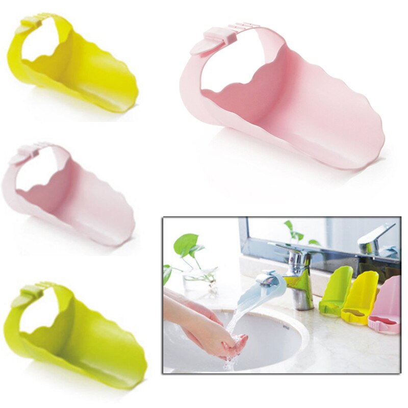 Faucet Tap Extender Children Toddler Kids Hand Washing Bathroom Sink Tubs Aid