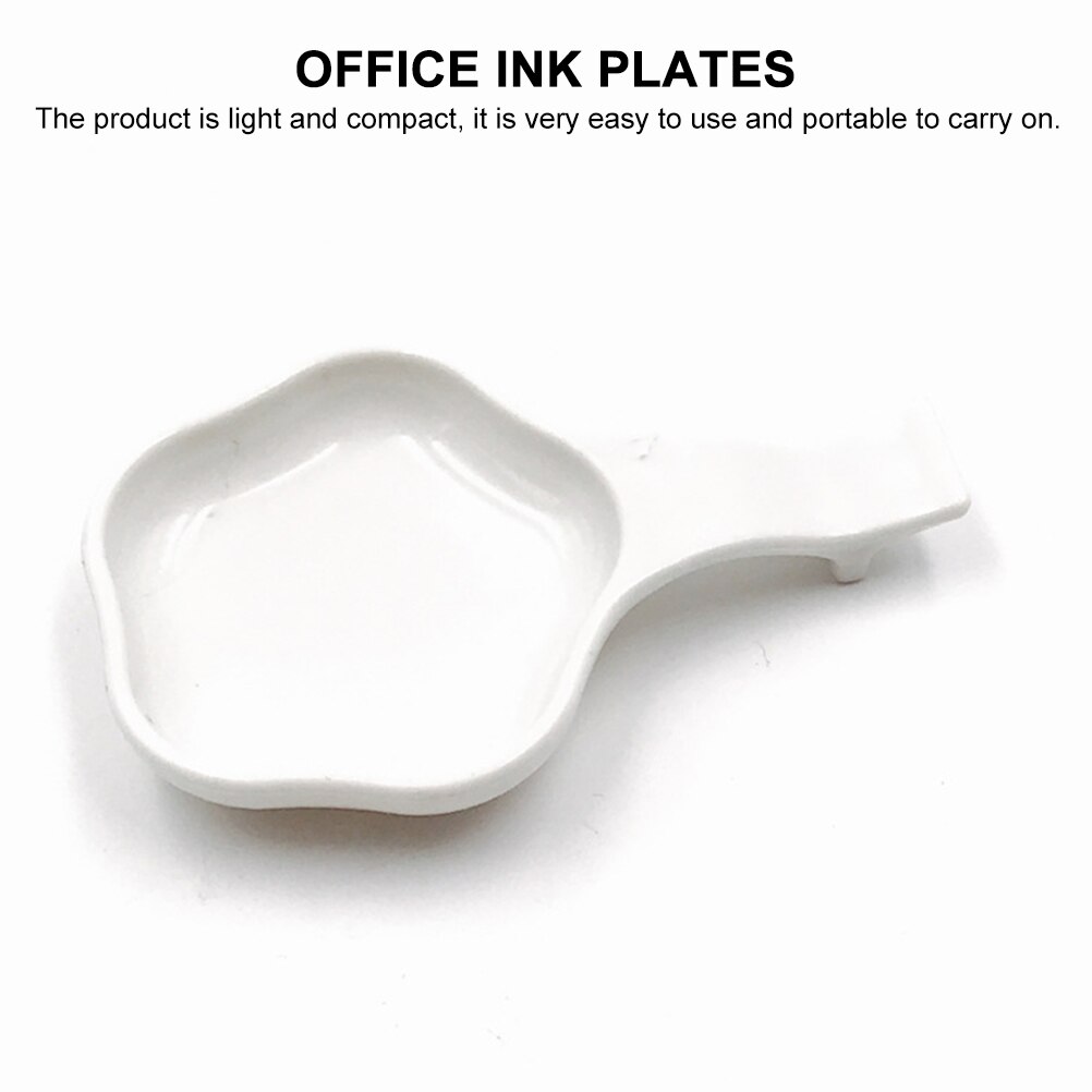 40 Stuks Plastic Inkt Gerecht Platen Kalligrafie Inkt Gerechten Kantoor Inkt Platen Kalligrafie Supplies