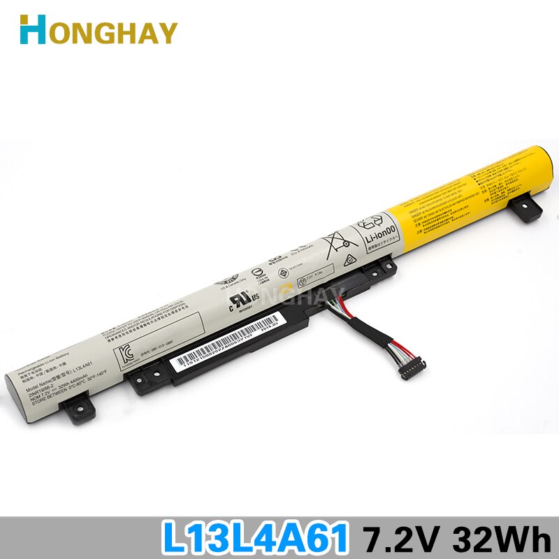 Hongha L13L4A61 Laptop Batterij Voor Lenovo Flex2 14 15 "Flex 2 2-14 2-14D 2-15 2-15D l13S4A61 L13L4E61 L13M4A61 L13M4E61 32WH