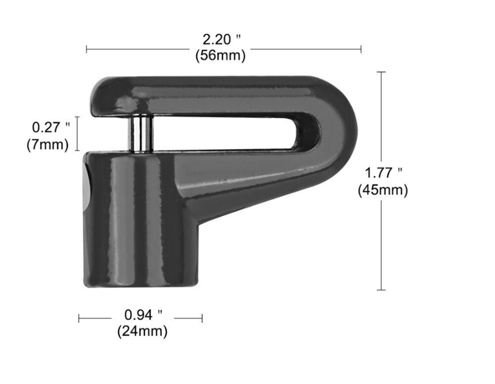 Bloqueo del disco de freno antirrobo de la rueda de la bicicleta del scooter de la motocicleta para Kawasaki Z800 E versión NINJA 250 300R Z250 z300