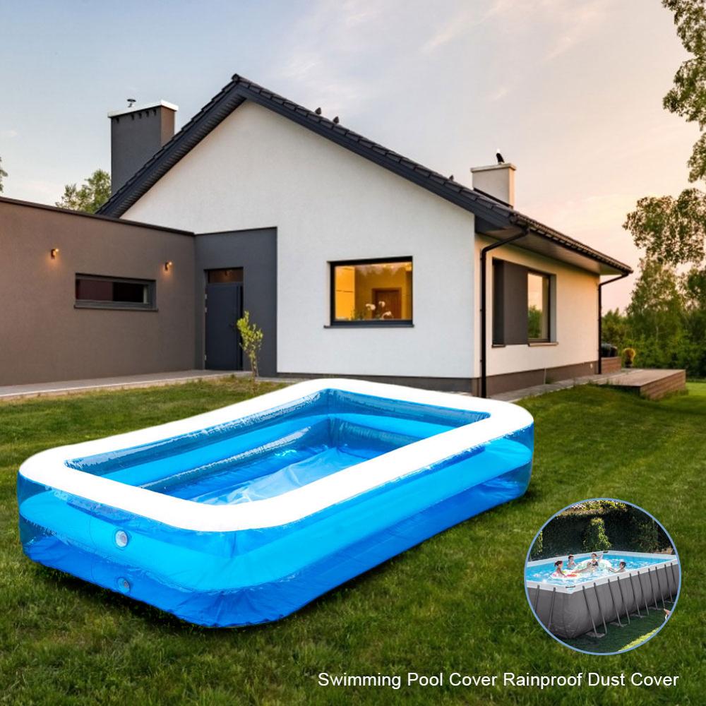 300*201*66CM/221*150*43CM Abdeckung Tuch Matte Abdeckung rahmen pool Für garten Schwimmbad Abdeckung Regendicht Staub Abdeckung
