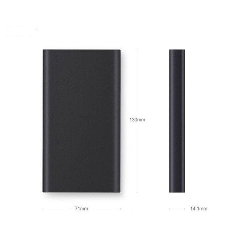 Xiaomi mi powerbank 2 10000 mah redmi powerbank dobbelt usb-port hurtigopladning powerbank ultratynd ekstern batteriopladning