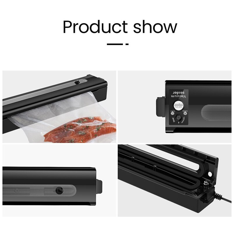 220V/110V Vacuum Sealer Machine Automatic Food Sealer Home Kitchen Food Savers Dry Moist Modes Vacuum Packing Machine