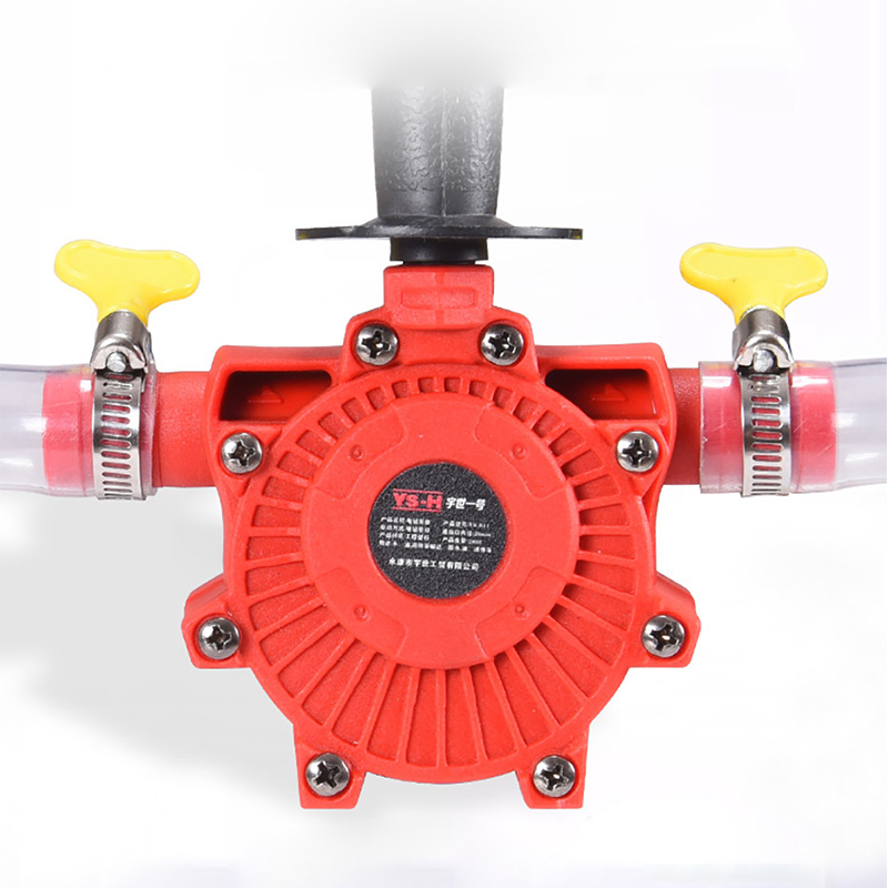 Elektrisk boremaskinepumpe selvansugende transportpumper olievæskevandspumpe bærbar rund skaft bærbar nem installationspumpe