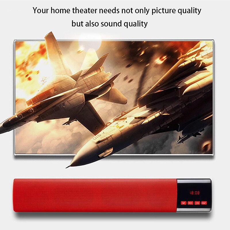 B28S Portable Bluetooth Speaker LED Display Hifi Surround Sound Subwoofer Bass Computer Desktop Speaker