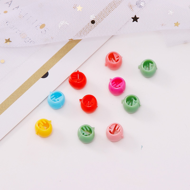 40 stücke Mini Haar Klaue Clips Für Frauen Mädchen Nette Candy Farben Kunststoff Haarnadeln Haar Zöpfe Maker Perlen Headwear Haar zubehör