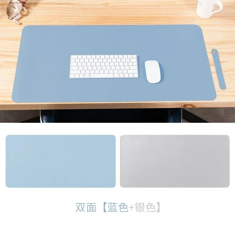 office Mouse Pad 90x45/80x40cm PC Mousepad XXL Computer Waterproof Table Pad PU Leather Large Desk Mat Double-sided