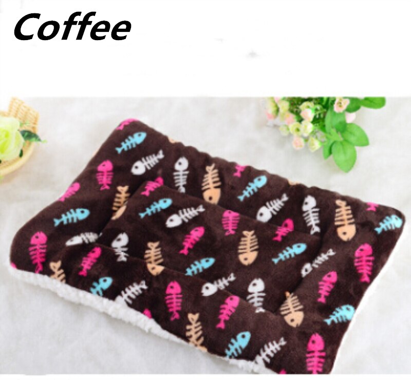 Huisdierbed voor honden katten bench mat zacht warm gesprint kussen voering thuis binnen buiten: C / 7055cm