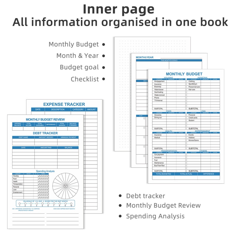 Budget notebook, planning notebook, draft notebook... – Grandado